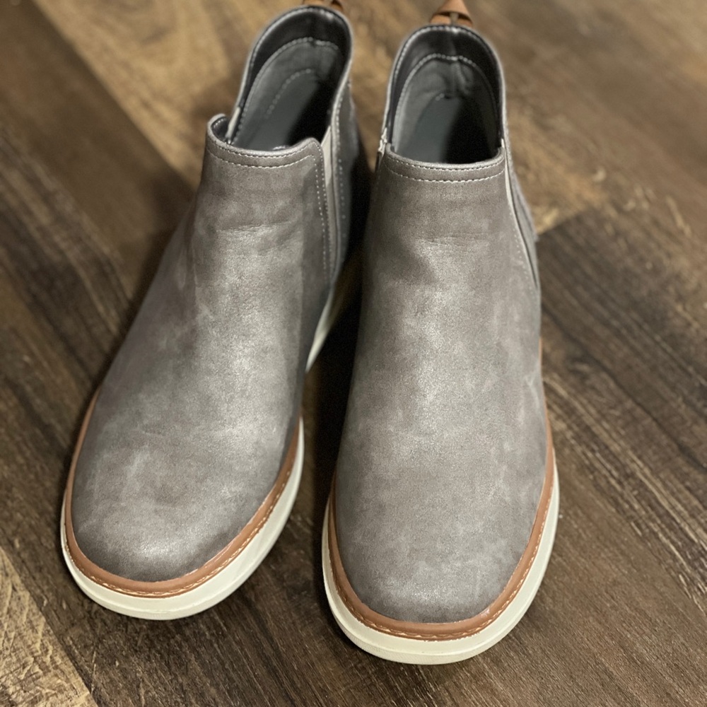 Gray ankle Boots